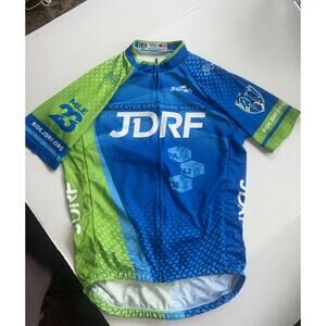 Hincapie Full Zip Mens L Cycling Jersey 2022 JDRF Logo 3-Pockets PA/NJ/DE Region